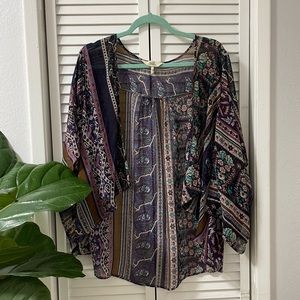 Purple patterned kimono! 💜
